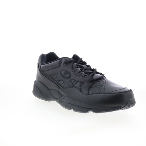 Propet Stark MAS022L Mens Black Leather Lifetsyle Sneakers Shoes