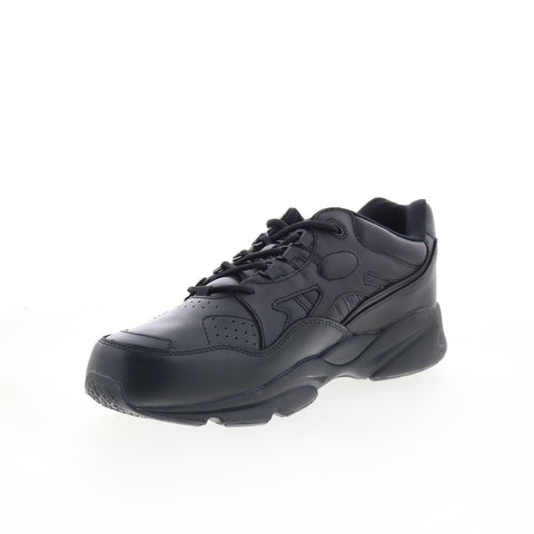 Propet Stark MAS022L Mens Black Leather Lifetsyle Sneakers Shoes