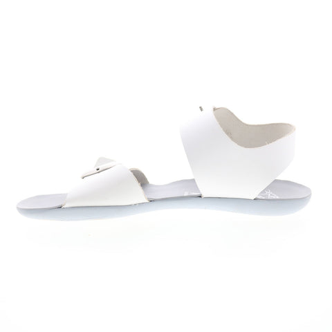 Fly London Masa MASA757FLY-001 Womens White Leather Strap Sandals Shoes