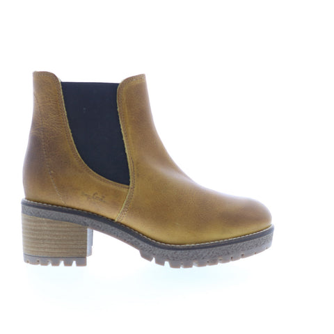 Bos. & Co. Masi Womens Brown Leather Zipper Casual Dress Boots