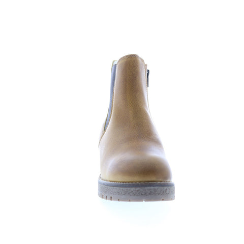 Bos. & Co. Masi Womens Brown Leather Zipper Casual Dress Boots