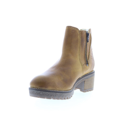 Bos. & Co. Masi Womens Brown Leather Zipper Casual Dress Boots