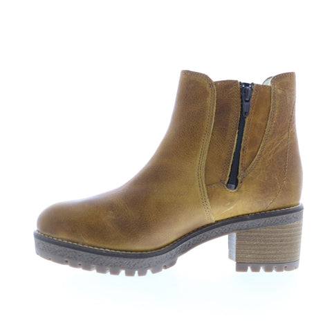 Bos. & Co. Masi Womens Brown Leather Zipper Casual Dress Boots
