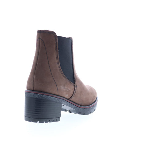Bos. & Co. Mass Womens Brown Nubuck Zipper Casual Dress Boots