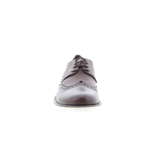 Studio Belvedere Massa Mens Brown Oxfords & Lace Ups Wingtip & Brogue Shoes