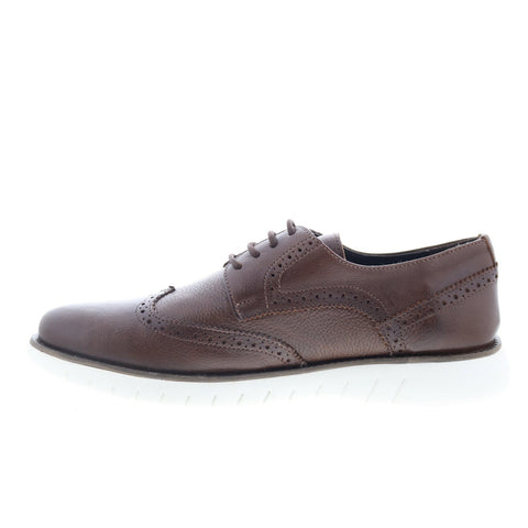 Studio Belvedere Massa Mens Brown Oxfords & Lace Ups Wingtip & Brogue Shoes