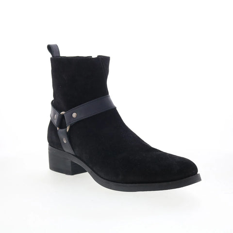 Dingo Matador DI-2215 Mens Black Suede Zipper Casual Dress Boots