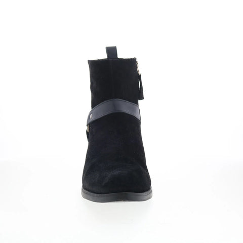 Dingo Matador DI-2215 Mens Black Suede Zipper Casual Dress Boots