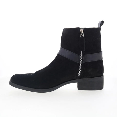 Dingo Matador DI-2215 Mens Black Suede Zipper Casual Dress Boots