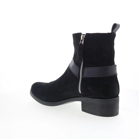 Dingo Matador DI-2215 Mens Black Suede Zipper Casual Dress Boots