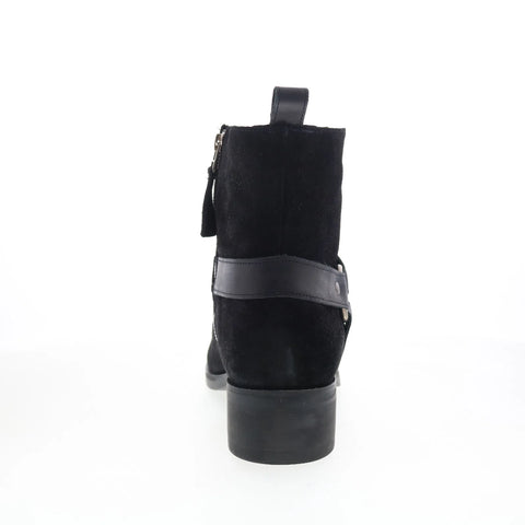 Dingo Matador DI-2215 Mens Black Suede Zipper Casual Dress Boots