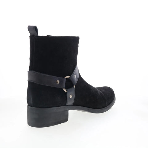 Dingo Matador DI-2215 Mens Black Suede Zipper Casual Dress Boots