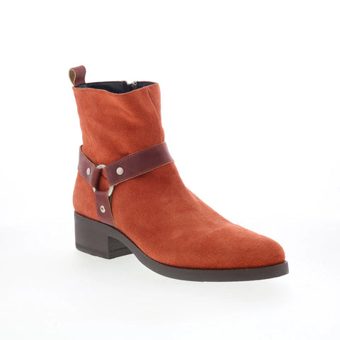 Dingo Matador DI-2215 Mens Brown Suede Zipper Casual Dress Boots