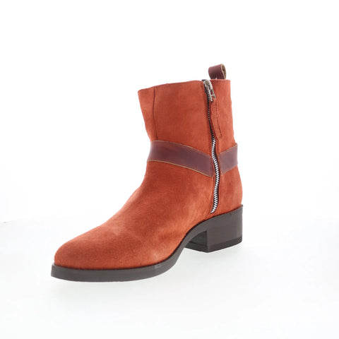 Dingo Matador DI-2215 Mens Brown Suede Zipper Casual Dress Boots