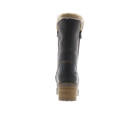 Bos. & Co. Match Womens Brown Leather Zipper Casual Dress Boots