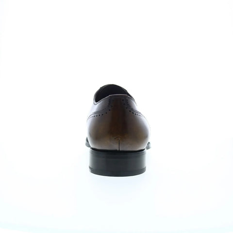 Di Bianco Matera Deco Mens Brown Oxfords & Lace Ups Wingtip & Brogue Shoes