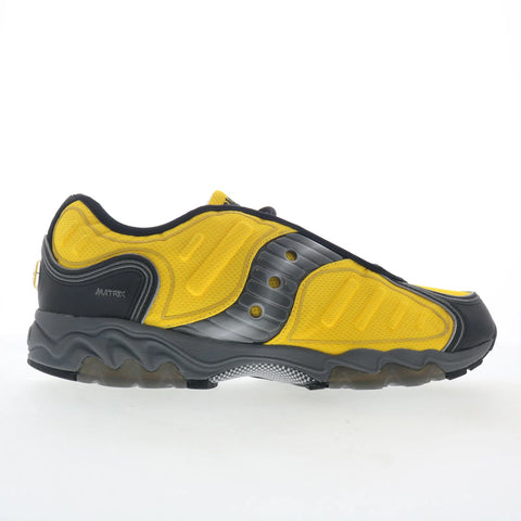Saucony Matrix S70906-1 Mens Yellow Mesh Lace Up Lifestyle Sneakers Shoes