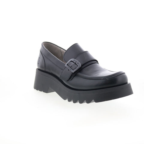 Fly London Maui MAUI973FLY-000 Womens Black Loafers & Slip Ons Casual Shoes