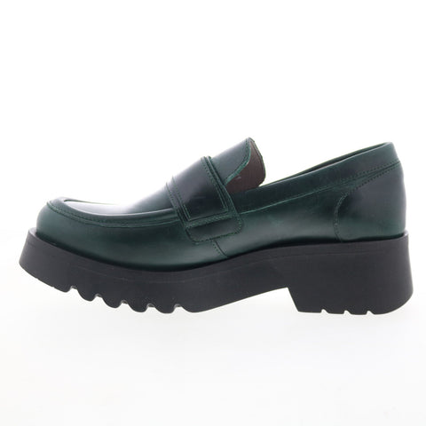 Fly London Maui MAUI973FLY-002 Womens Green Loafers & Slip Ons Casual Shoes