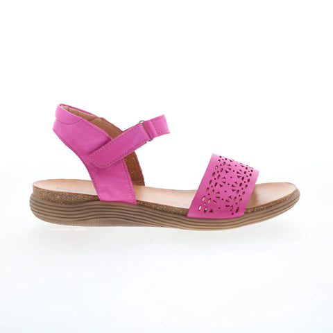 Miz Mooz Mave Womens Pink Leather Strap Sandals Shoes