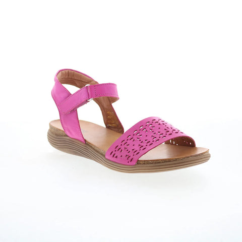 Miz Mooz Mave Womens Pink Leather Strap Sandals Shoes