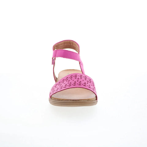 Miz Mooz Mave Womens Pink Leather Strap Sandals Shoes