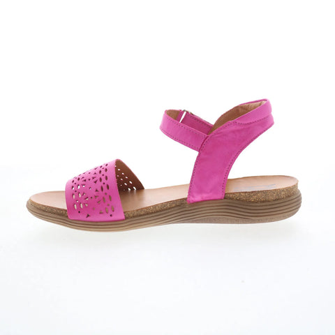 Miz Mooz Mave Womens Pink Leather Strap Sandals Shoes