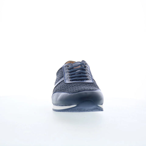 Mezlan Maxim 29119 Mens Blue Leather Lace Up Lifestyle Sneakers Shoes
