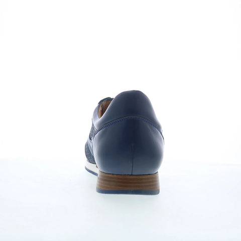 Mezlan Maxim 29119 Mens Blue Leather Lace Up Lifestyle Sneakers Shoes