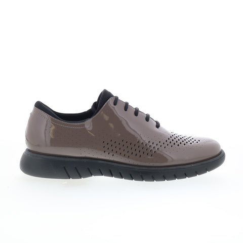 Studio Belvedere Maxim Mens Gray Leather Lace Up Lifestyle Sneakers Shoes