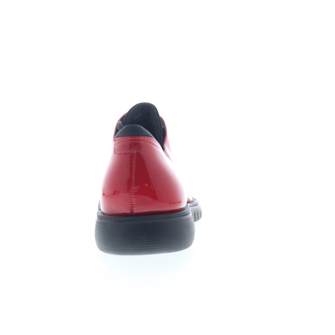 Studio Belvedere Maxim Mens Red Leather Lace Up Lifestyle Sneakers Shoes