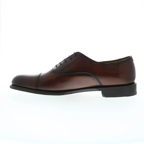 Pastori by Di Bianco Maximus Calfskin Mens Brown Oxfords Cap Toe Shoes