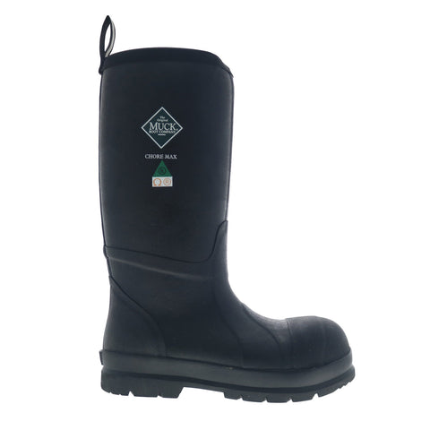 Muck Chore Max CSA Rated Composite Toe Waterproof Mens Black Work Boots