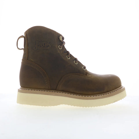 Justin Boots Maxwell 6" Steel Toe OW709 Mens Brown Work & Safety Boots