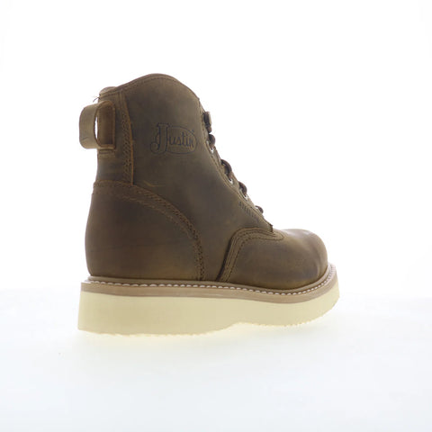 Justin Boots Maxwell 6" Steel Toe OW709 Mens Brown Work & Safety Boots