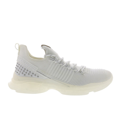 Steve Madden Maxx-S MAXX03M1 Mens White Mesh Lifestyle Sneakers Shoes