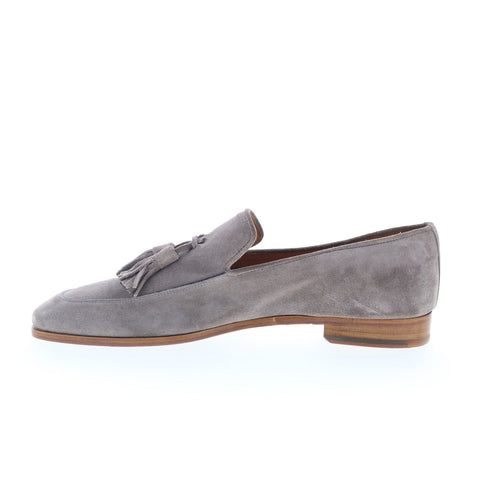 Mezlan Mez105 Mens Gray Suede Loafers & Slip Ons Tasseled Shoes