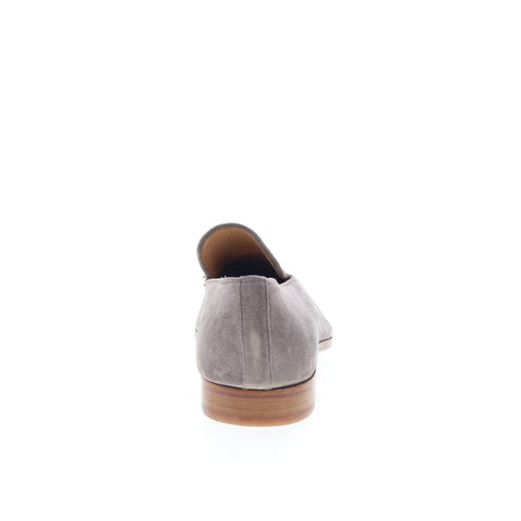 Mezlan Mez105 Mens Gray Suede Loafers & Slip Ons Tasseled Shoes