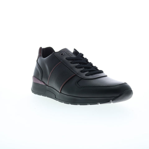 Bruno Magli Beta MB1BETA0 Mens Black Leather Lifestyle Sneakers Shoes