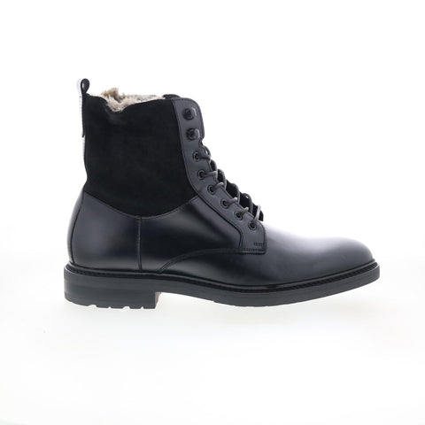 Bruno Magli Cerone MB1CERAO Mens Black Leather Lace Up Casual Dress Boots