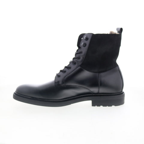 Bruno Magli Cerone MB1CERAO Mens Black Leather Lace Up Casual Dress Boots