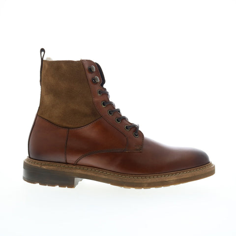 Bruno Magli Cerone MB1CERBO Mens Brown Leather Lace Up Casual Dress Boots