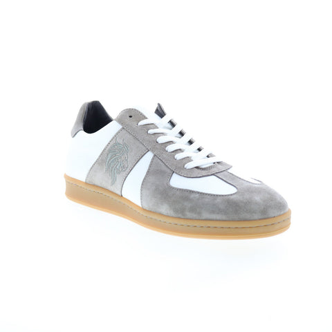 Bruno Magli Conte MB1CONG0 Mens White Suede Lifestyle Sneakers Shoes