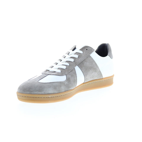 Bruno Magli Conte MB1CONG0 Mens White Suede Lifestyle Sneakers Shoes