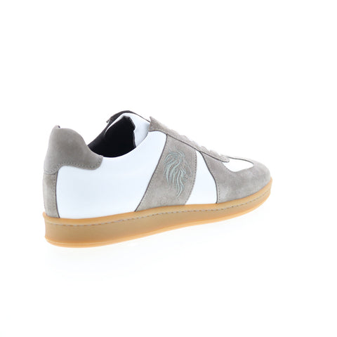 Bruno Magli Conte MB1CONG0 Mens White Suede Lifestyle Sneakers Shoes