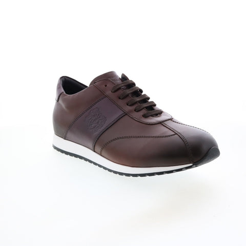 Bruno Magli Carlo MB1CRLE0 Mens Brown Leather Lifestyle Sneakers Shoes