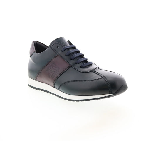 Bruno Magli Carlo MB1CRLN0 Mens Blue Leather Lifestyle Sneakers Shoes