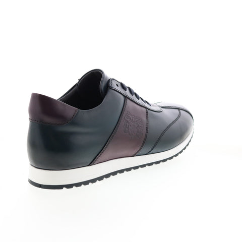 Bruno Magli Carlo MB1CRLN0 Mens Blue Leather Lifestyle Sneakers Shoes