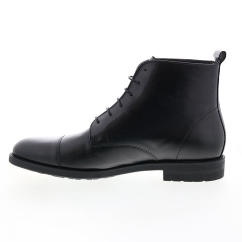Bruno Magli Crosby MB1CSBA0 Mens Black Leather Lace Up Casual Dress Boots