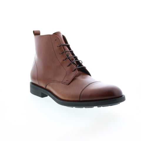 Bruno Magli Crosby MB1CSBB0 Mens Brown Leather Lace Up Casual Dress Boots